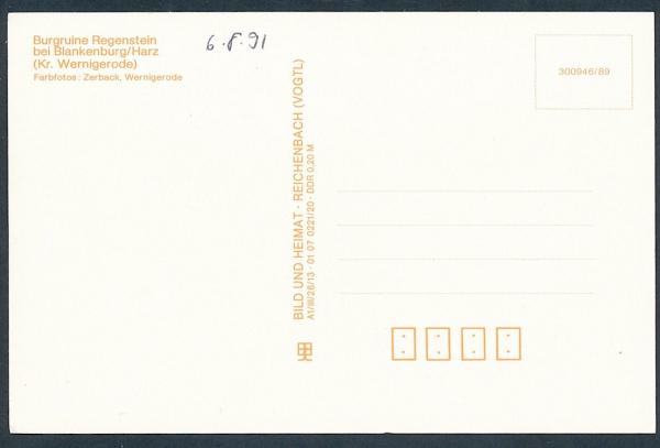 Burgruine Regenstein Kreis Wernigerode